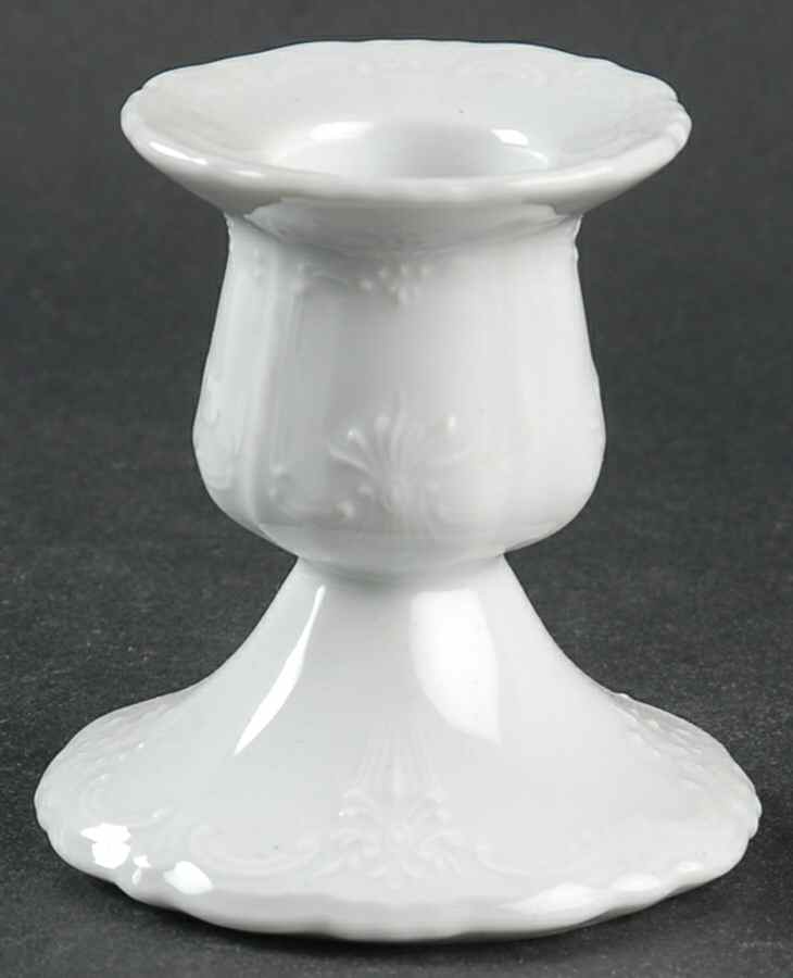 Baronesse White 3" Candlestick by Tirschenreuth-1