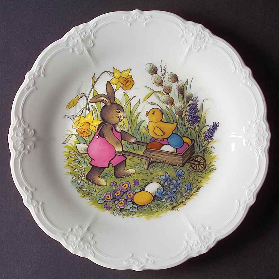 Baronesse White Accent Dinner Plate by Tirschenreuth-1