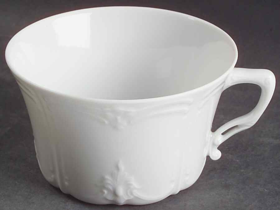 Baronesse White Flat Cup by Tirschenreuth-1