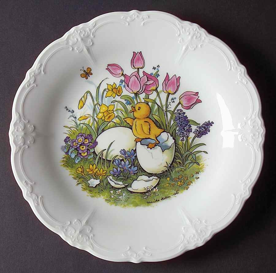 Baronesse White Accent Dinner Plate by Tirschenreuth-1