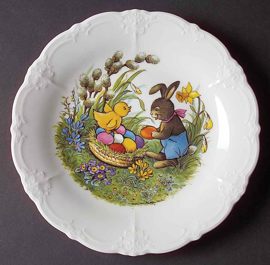 Baronesse White Accent Dinner Plate by Tirschenreuth-1