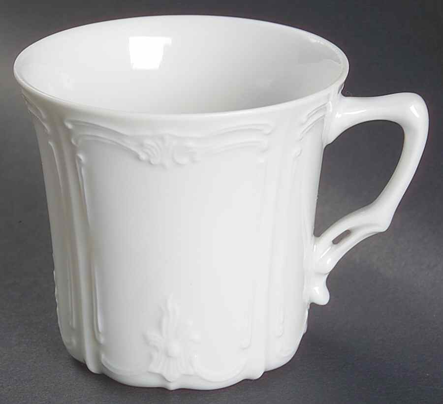 Baronesse White Flat Demitasse Cup by Tirschenreuth-1