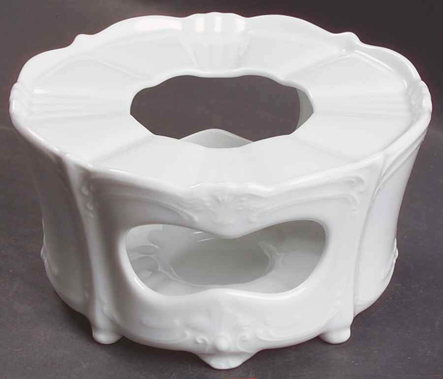 Baronesse White China Warmer Stand by Tirschenreuth-1