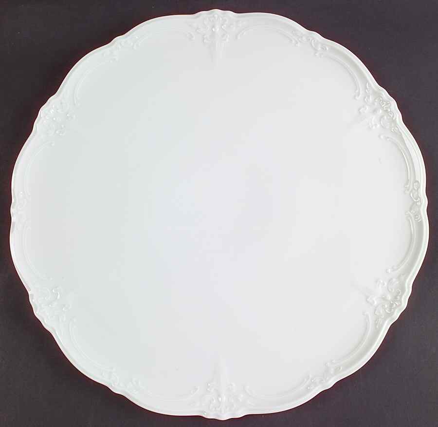 Baronesse White Tart Dish by Tirschenreuth-1