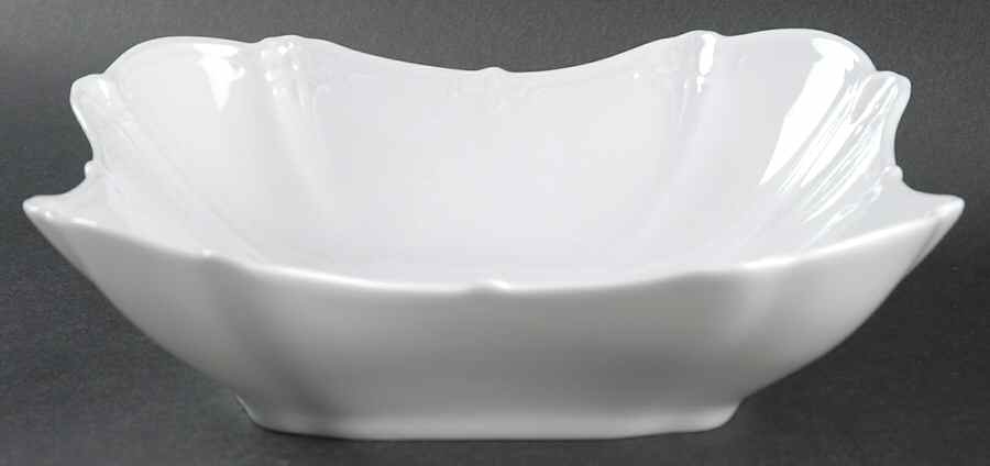 Baronesse White 8" Square Vegetable Bowl by Tirschenreuth-1