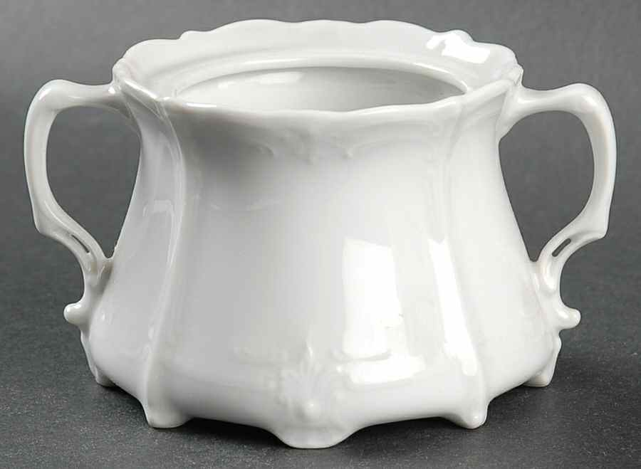 Baronesse White Mini Sugar Bowl No Lid by Tirschenreuth-1