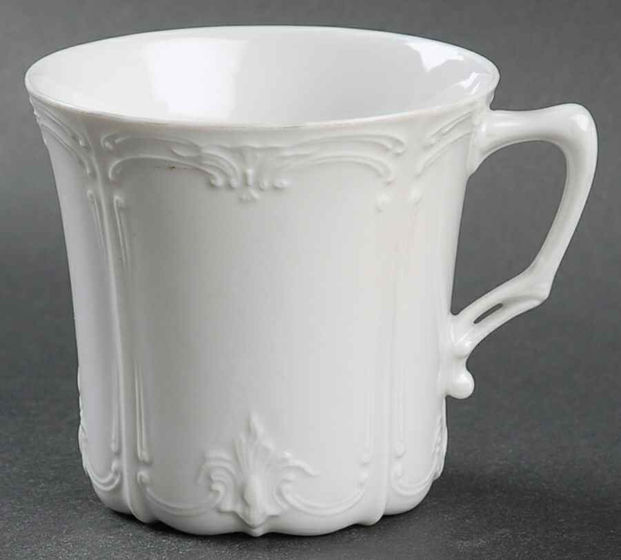 Baronesse White Flat Cup by Tirschenreuth-1