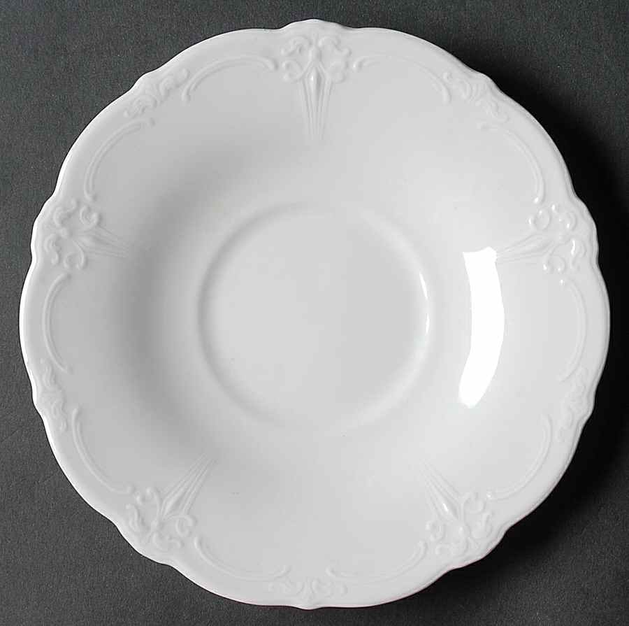 Baronesse White Saucer for Flat Cup by Tirschenreuth-1