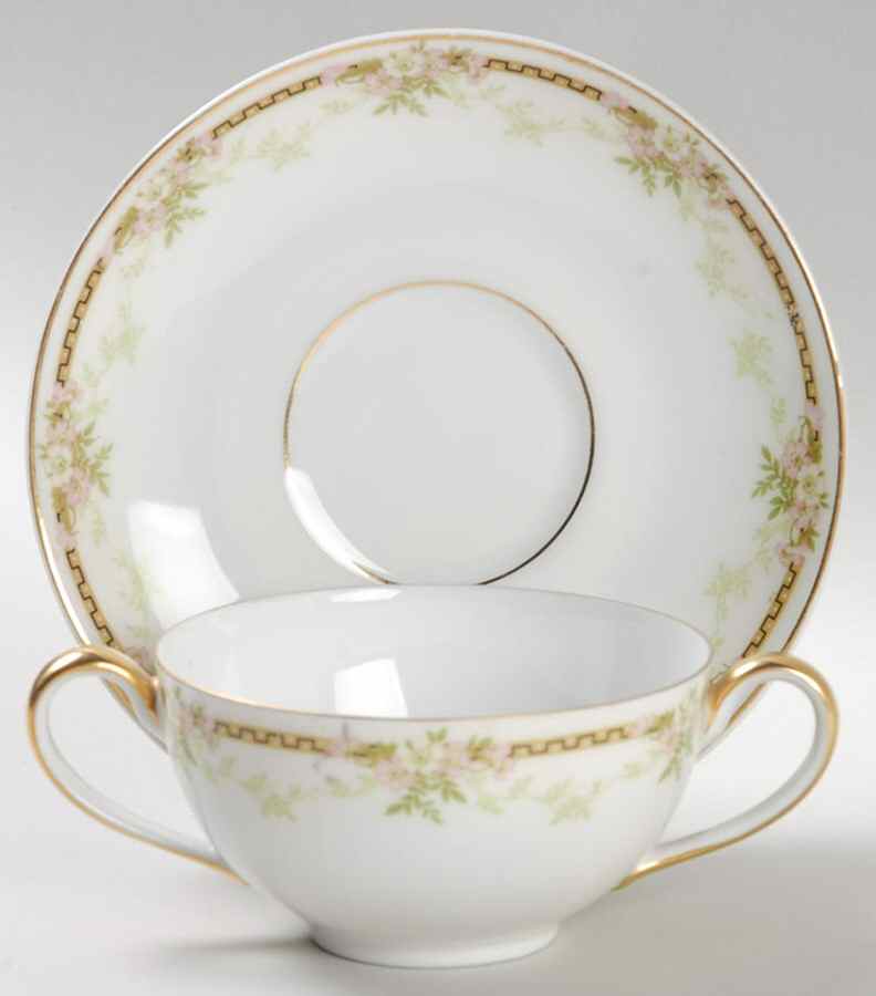 Biltmore Flat Bouillon Cup & Saucer by Tirschenreuth-1