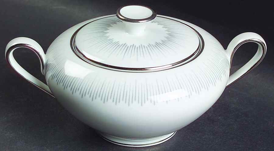 Blue Star Sugar Bowl & Lid by Tirschenreuth-1