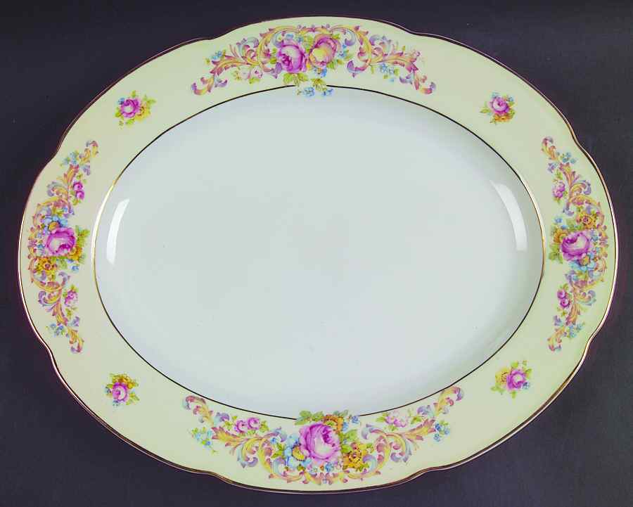 Cambria 14" Oval Serving Platter by Tirschenreuth-1