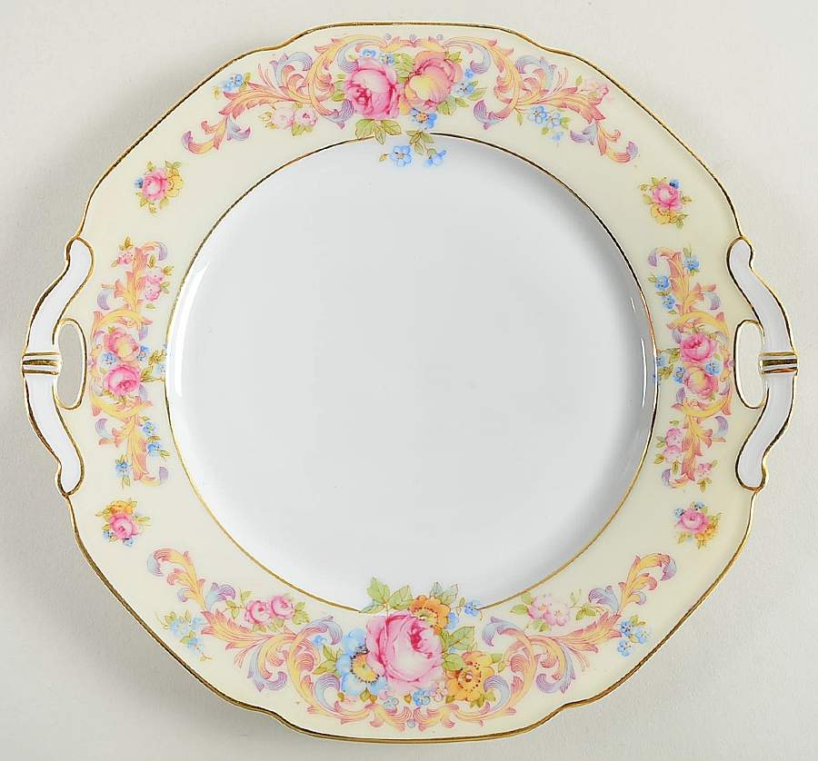 Cambria Handled Cake Plate by Tirschenreuth-1