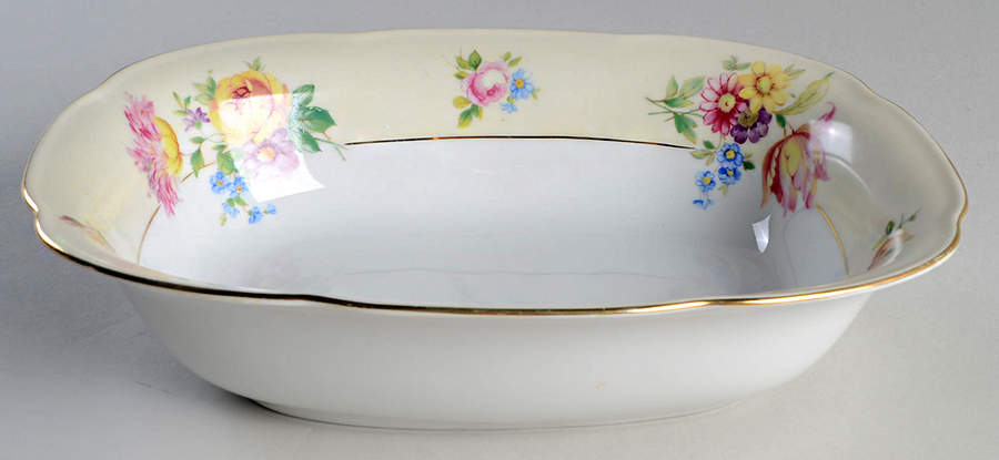 Carlton 9" Oval Vegetable Bowl by Tirschenreuth-1