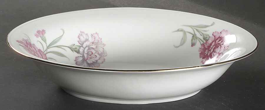 Carnation 10" Oval Vegetable Bowl by Tirschenreuth-1