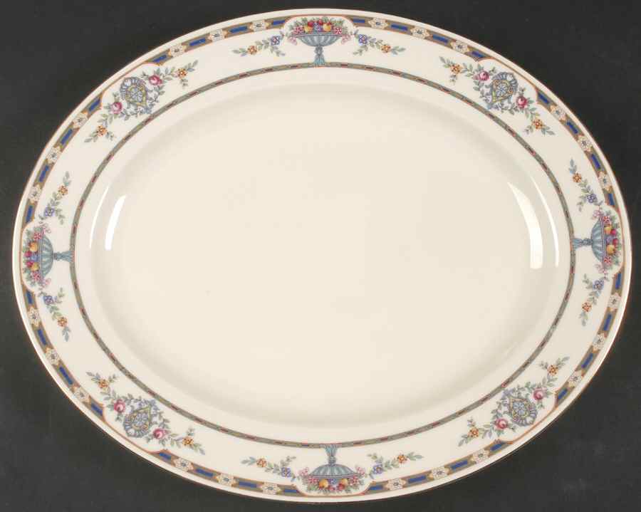 The Chatham 14" Oval Serving Platter by Tirschenreuth-1