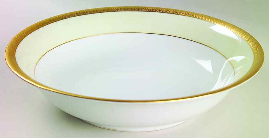 Clifton (Cream Border) 9" Round Vegetable Bowl by Tirschenreuth-1