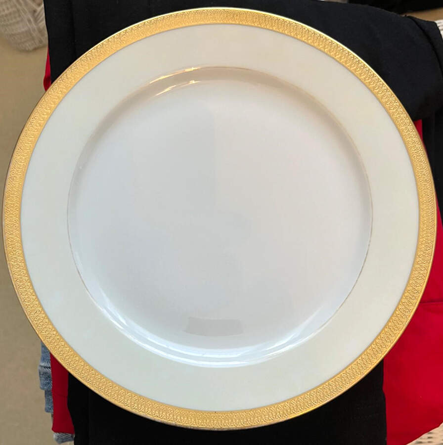 Clifton (White Border) Luncheon Plate by Tirschenreuth-1