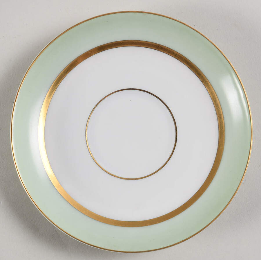 Clyde Green Saucer for Flat Cup by Tirschenreuth-1