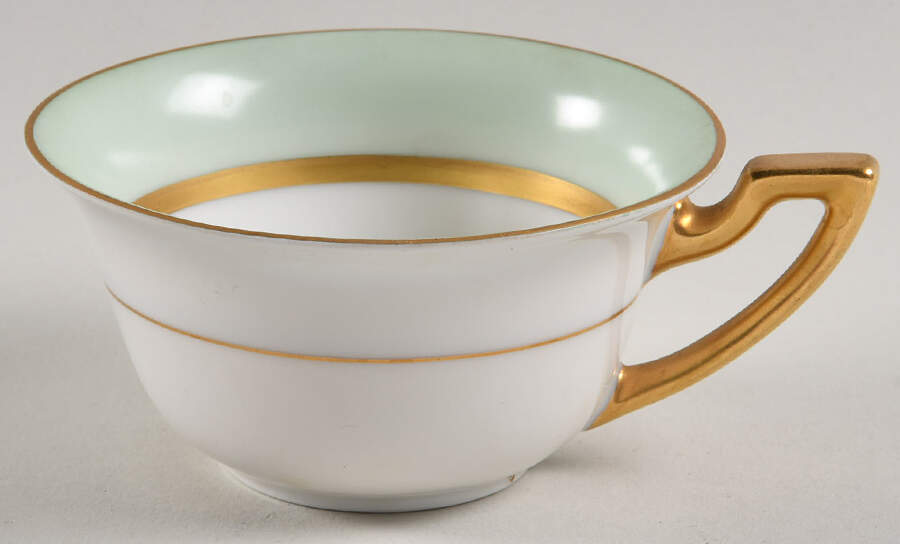 Clyde Green Flat Cup by Tirschenreuth-1