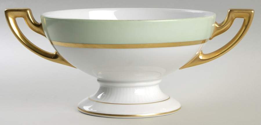 Clyde Green Round Vegetable No Lid by Tirschenreuth-1