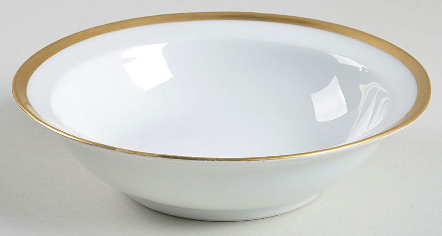 Colonial (Smooth Gold Band) Rim Fruit/Dessert (Sauce) Bowl by Tirschenreuth-1