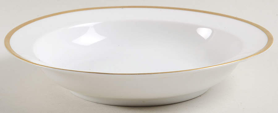 Colonial (Smooth Gold Band) Rim Soup Bowl by Tirschenreuth-1