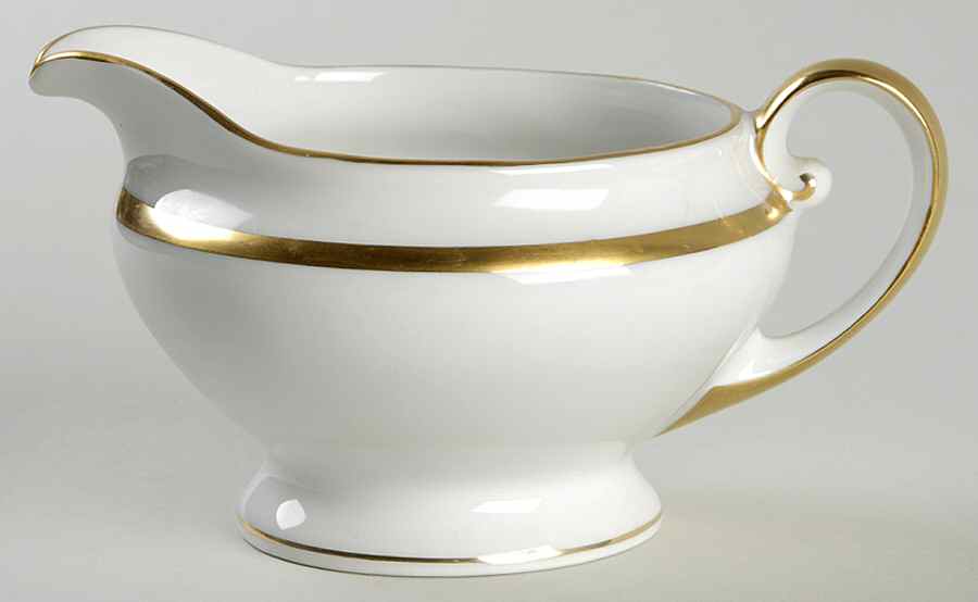 Colonial (Smooth Gold Band) Creamer by Tirschenreuth-1