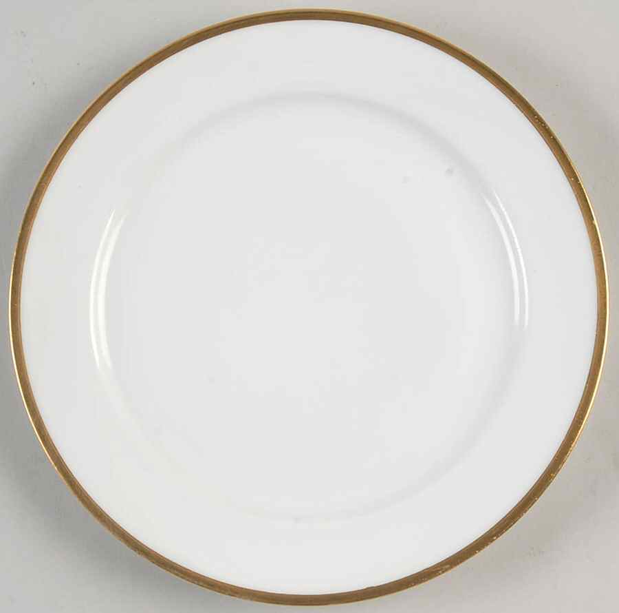 Colonial (Smooth Gold Band) Salad Plate by Tirschenreuth-1