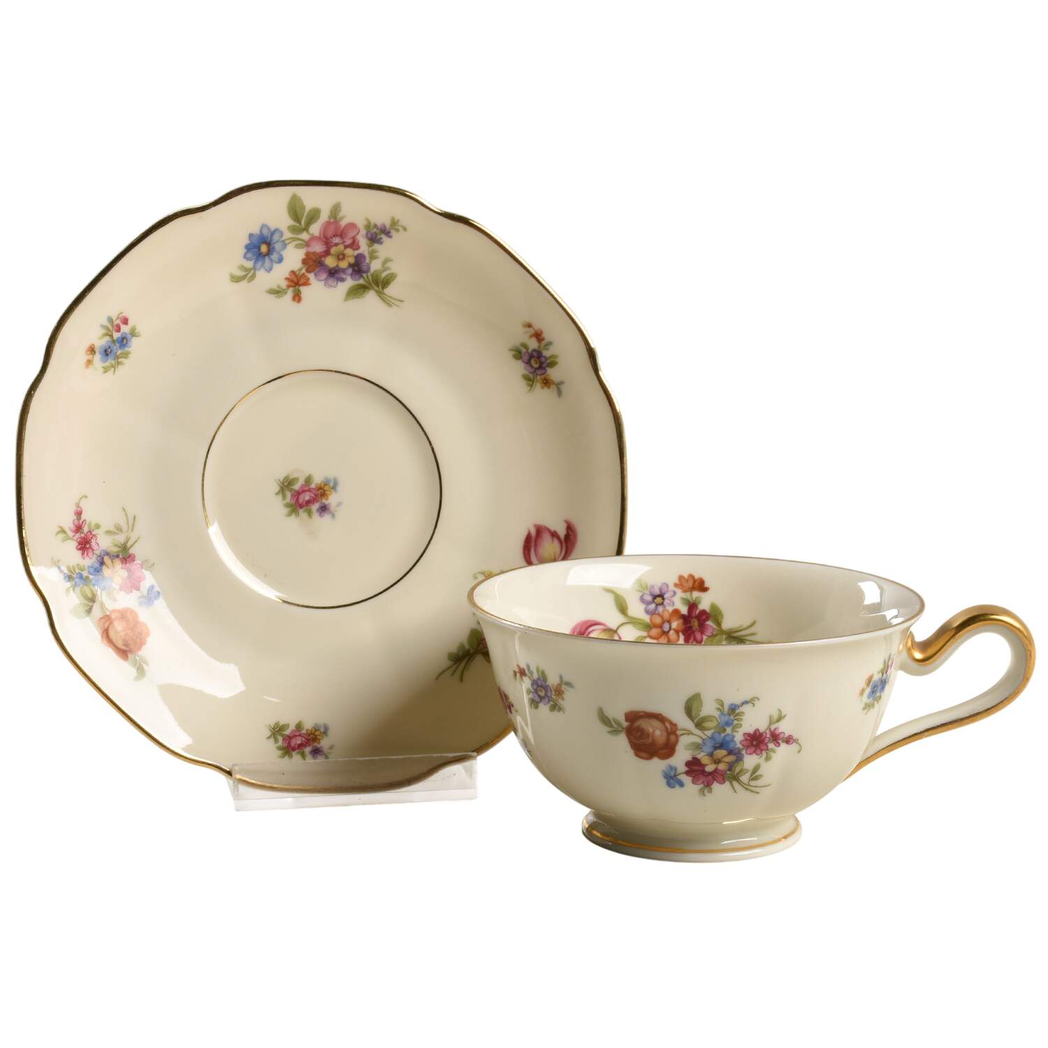 Colwyn Footed Cup & Saucer Set by Tirschenreuth-1