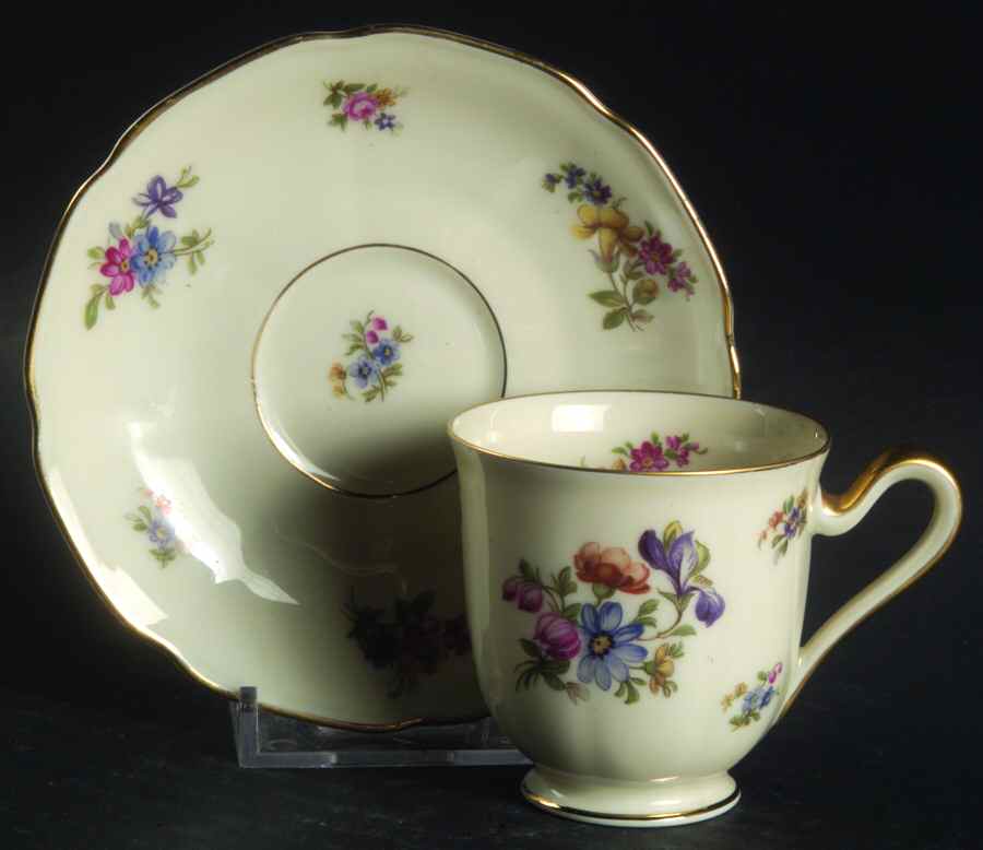 Colwyn Footed Demitasse Cup & Saucer Set by Tirschenreuth-1