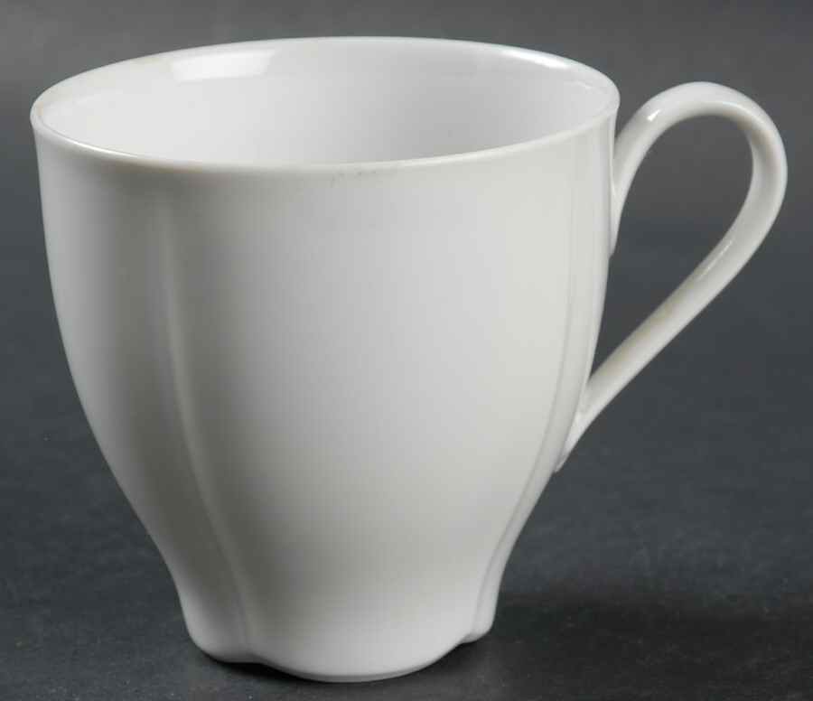 Cortina White Flat Cup by Tirschenreuth-1