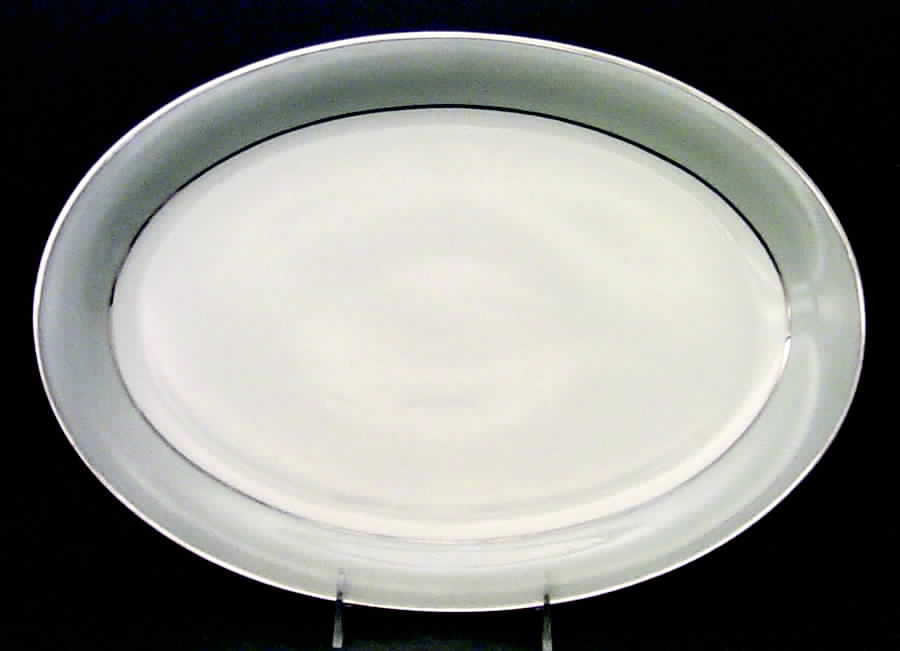 Dawn 15" Oval Serving Platter by Tirschenreuth-1