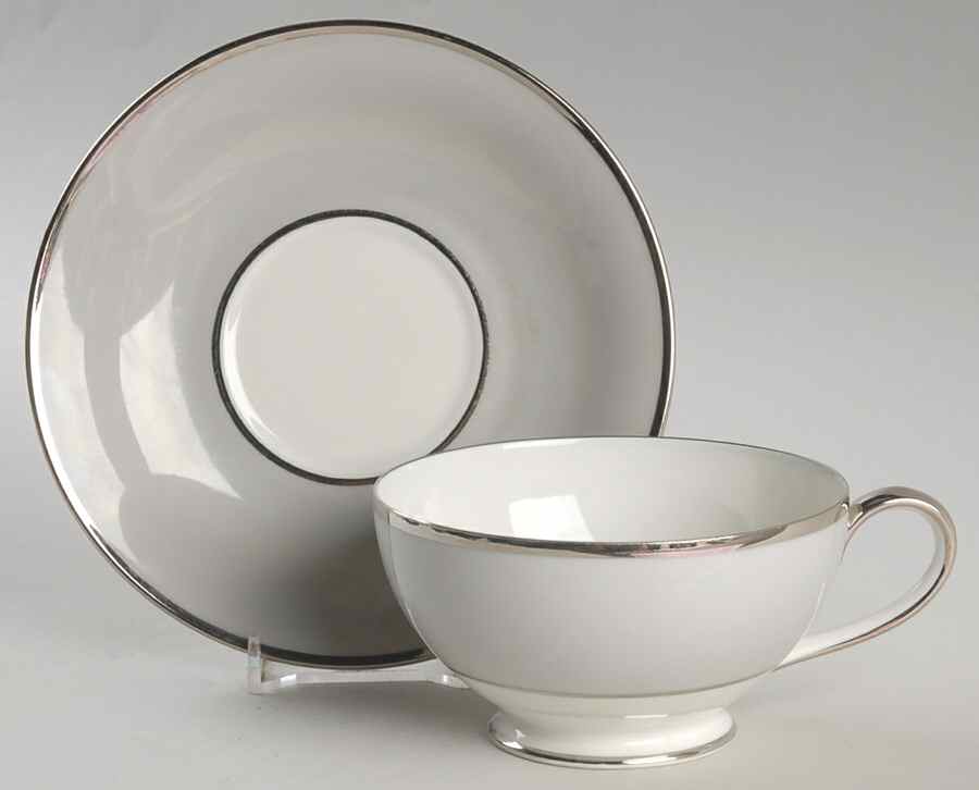 Dawn Footed Cup & Saucer Set by Tirschenreuth-1