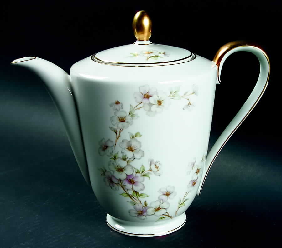 Dogwood Coffee Pot & Lid by Tirschenreuth-1