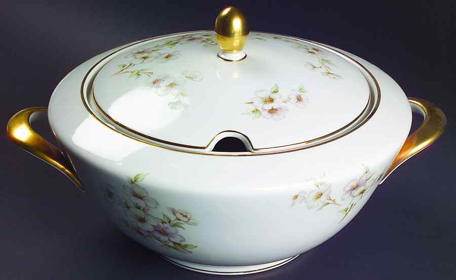 Dogwood Tureen &  Lid by Tirschenreuth-1
