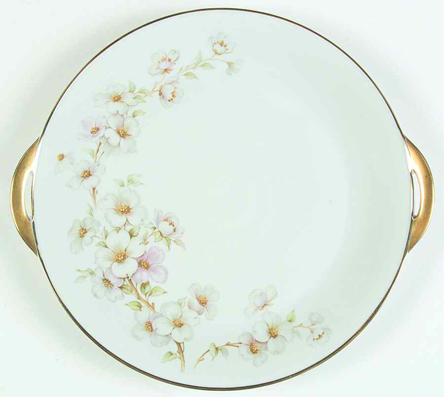 Dogwood Handled Cake Plate by Tirschenreuth-1