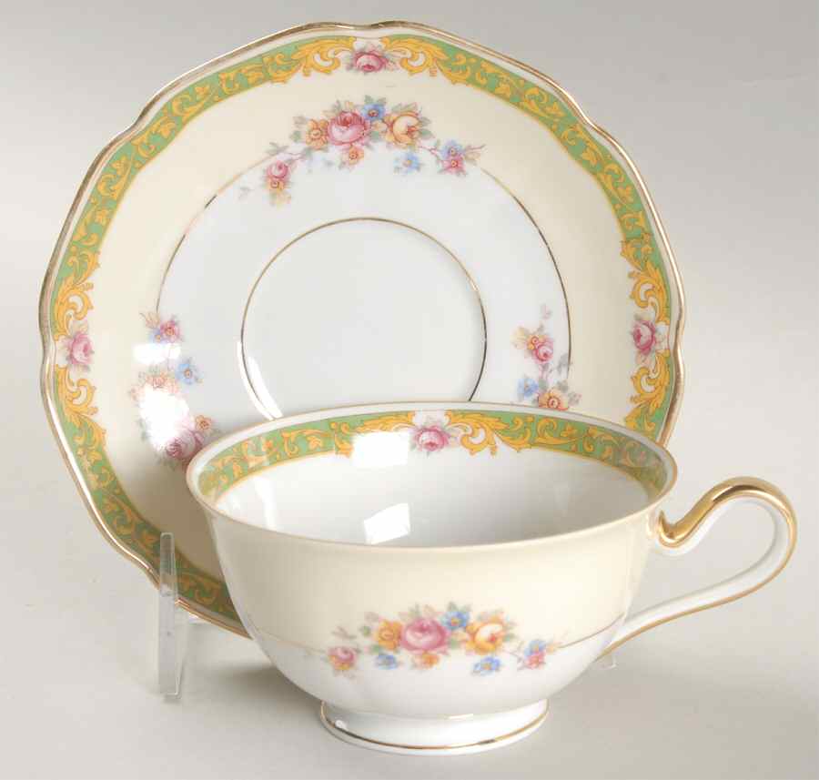 Dorset Footed Cup & Saucer Set by Tirschenreuth-1