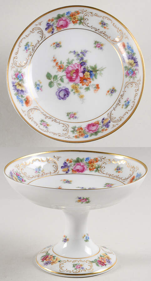 Dresden Round Compote (Height X Width) by Tirschenreuth-1
