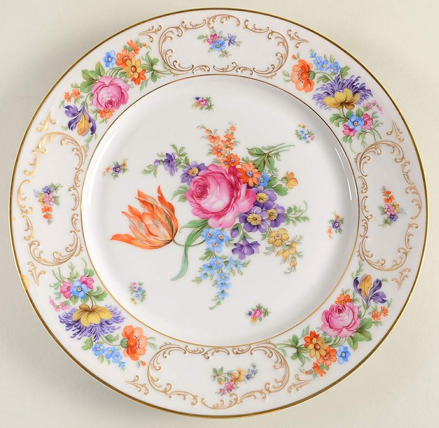 Dresden Large Dinner Plate by Tirschenreuth-1