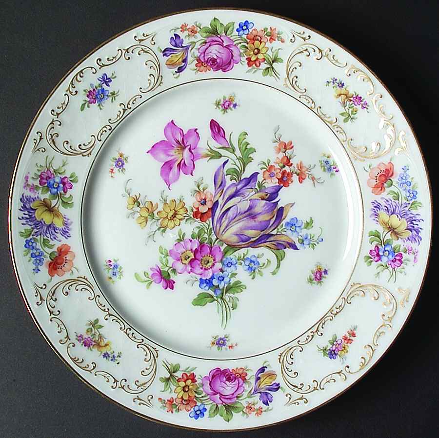 Dresden Dinner Plate by Tirschenreuth-1