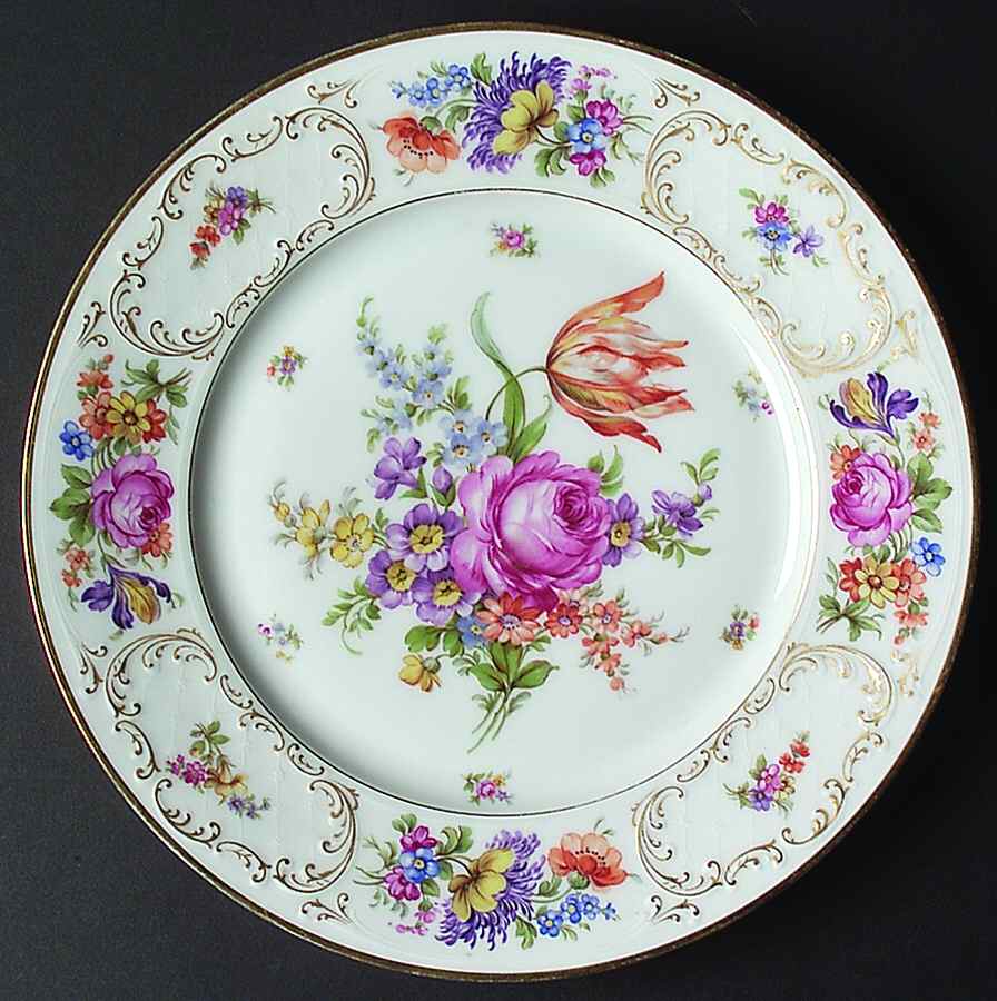 Dresden Dinner Plate by Tirschenreuth-1