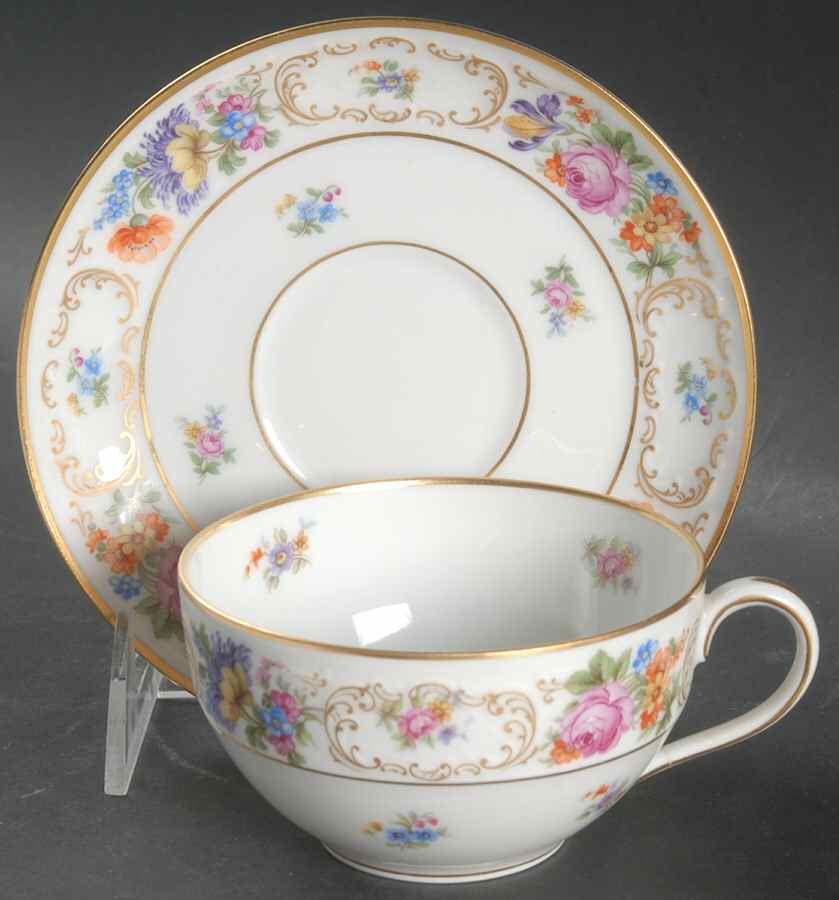 Dresden Flat Cup & Saucer Set by Tirschenreuth-1