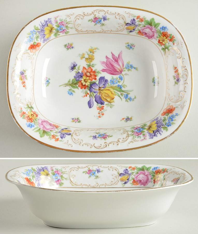 Dresden 9" Oval Vegetable Bowl by Tirschenreuth-1