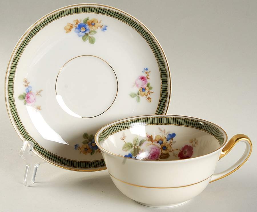 The Durham Flat Cup & Saucer Set by Tirschenreuth-1