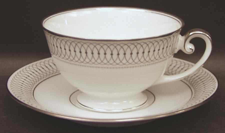 The Elgin Footed Cup & Saucer Set by Tirschenreuth-1