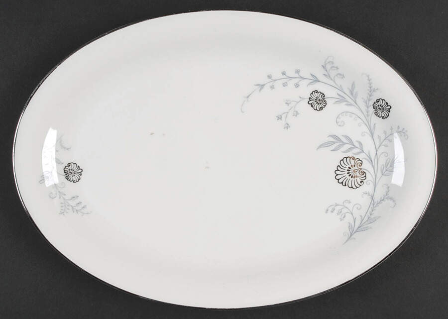 Enchanting 12" Oval Serving Platter by Tirschenreuth-1