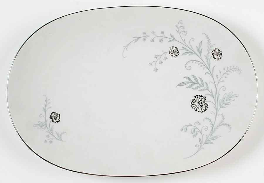 Enchanting 12" Oval Serving Platter by Tirschenreuth-1