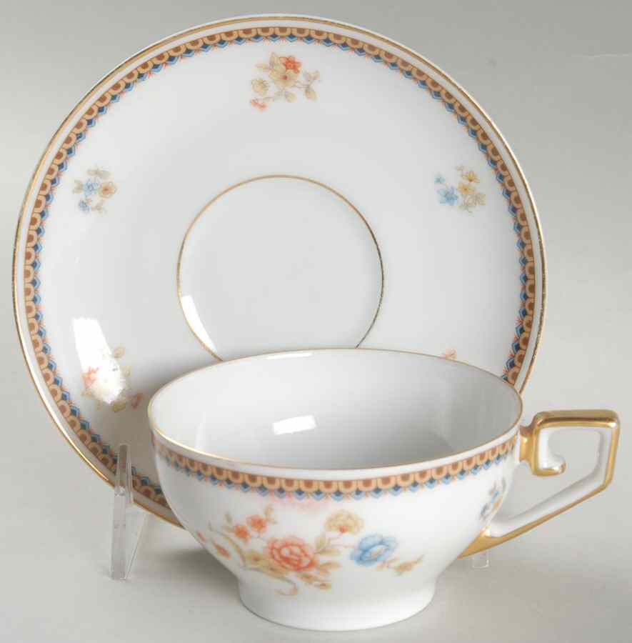 Essex Flat Cup & Saucer Set by Tirschenreuth-1