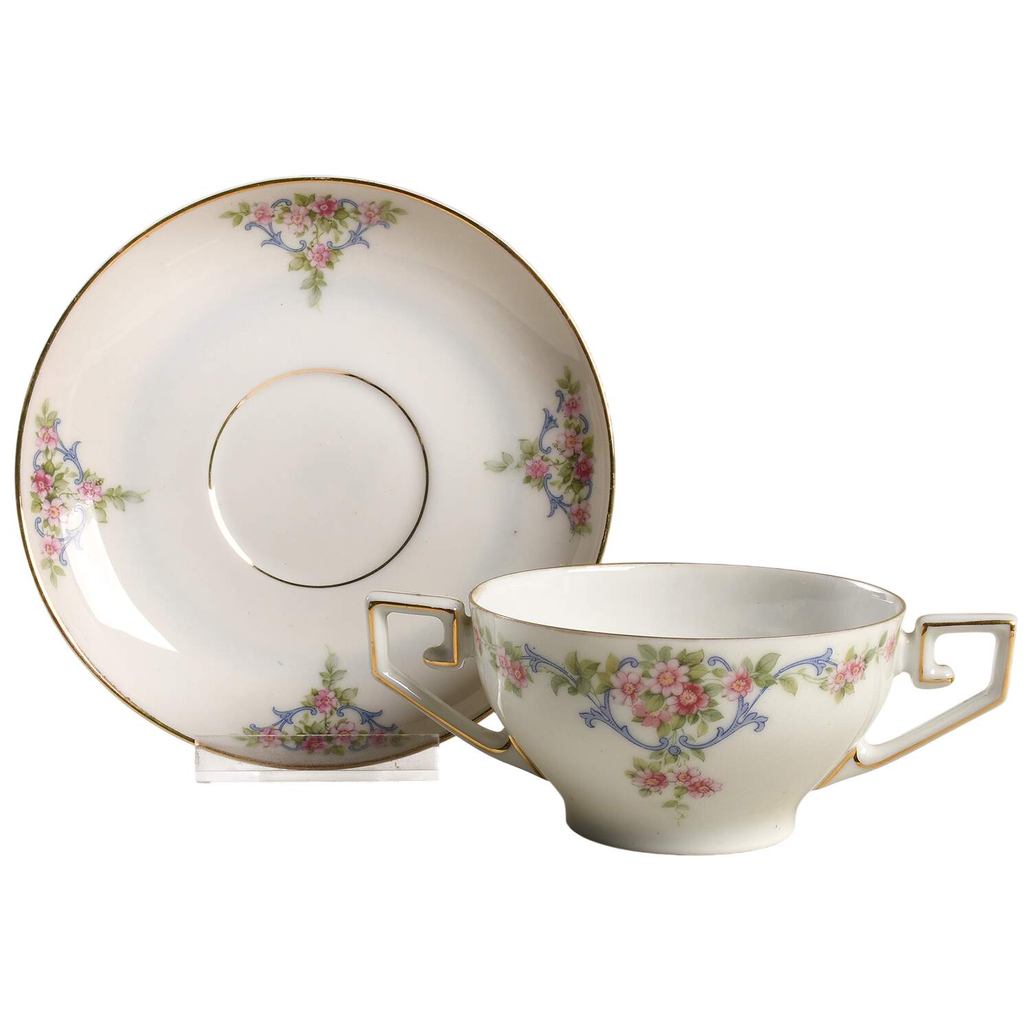 The Eton Flat Bouillon Cup & Saucer by Tirschenreuth-1