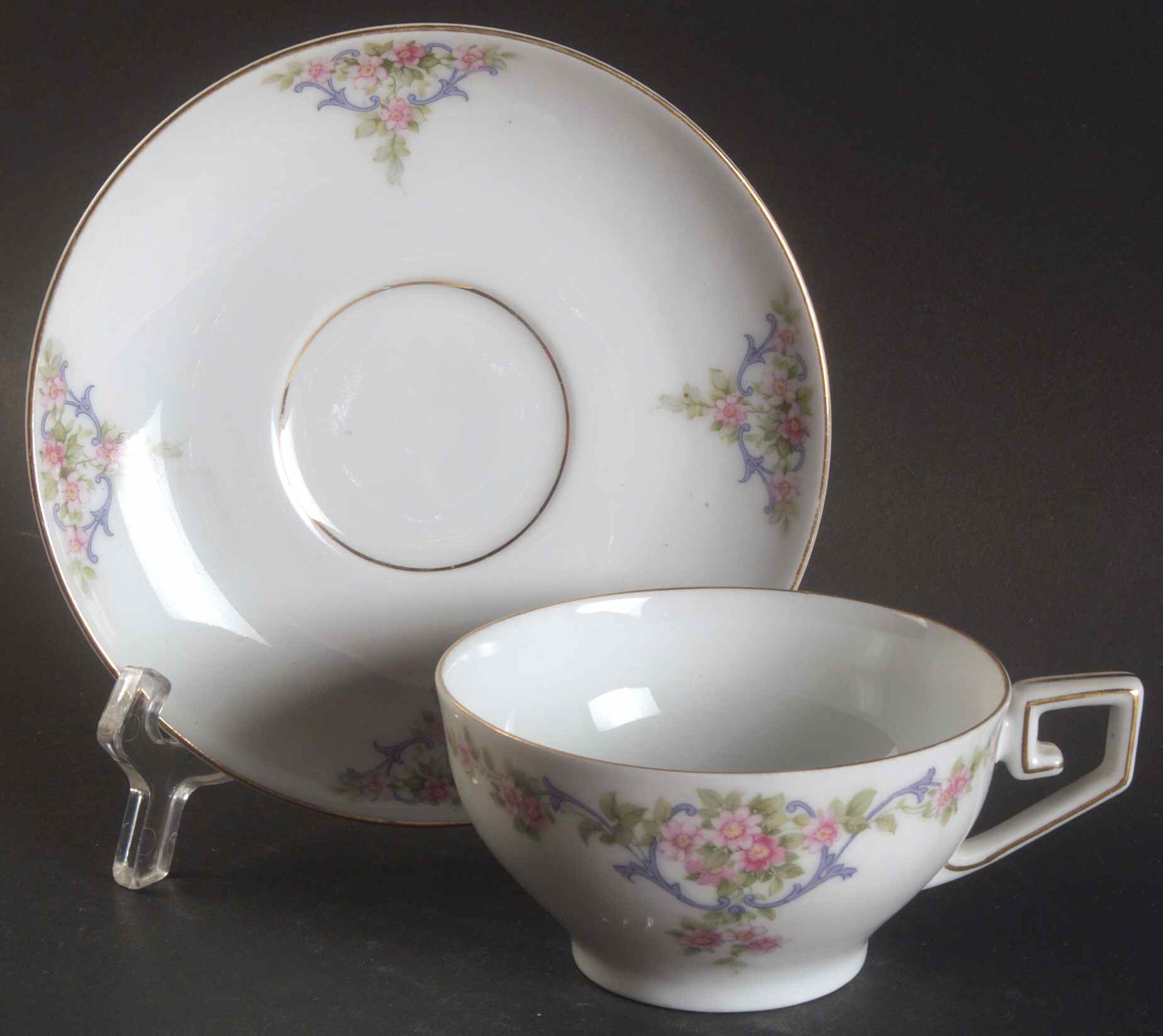 The Eton Flat Cup & Saucer Set by Tirschenreuth-1